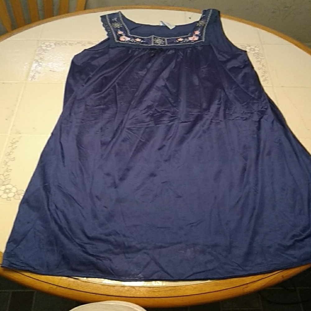 Medium dark blue night gown.     60